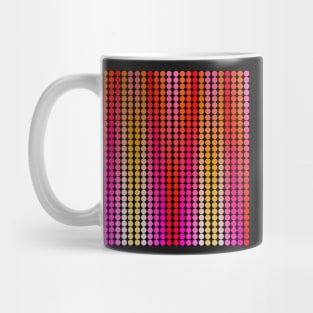 Dots orange, red, pink Mug